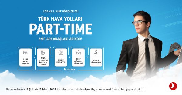 Turkish Airlines Part -Time Öğrenci (Bilgi Teknolojileri Alanı) İlanı
