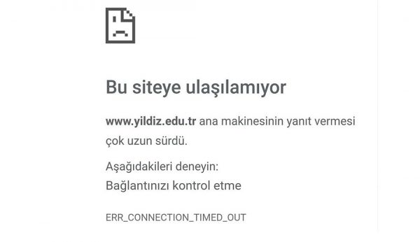 Yıldız Teknik Üniversitesi Resmi İnternet Sitelerine Ulaşılamıyor! YTÜ Resmi Siteleri Neden Açılmıyor?